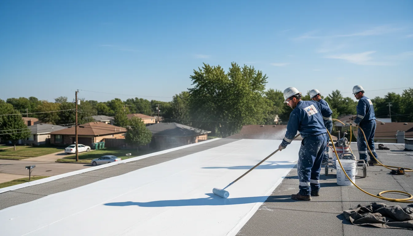 Commercial roof coating in Langsville, OH near me